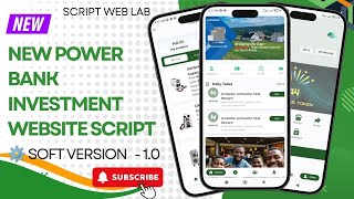 New Power Bank investment website Script Free Download With Complete Admin Panel  New Mining Source [upl. by Macomber]