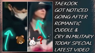 OMG💋😱Taekook Got Noticed Going After Romantic Cuddle amp Cry In Military TodayNewtaehyungjungkook [upl. by Udella]