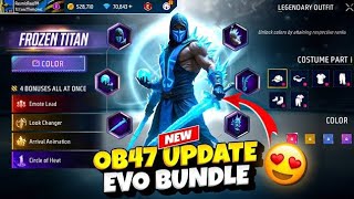 Ob47 Update New Evo Bundle🤯🥳  Free Fire New Event  Ff New Event  Upcoming Event In Free Fire💯✅ [upl. by Mareld872]