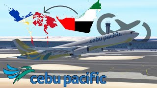 Infinite Flight 221 Dubai DXB  Manila MNL  Cebu Pacific A330300  cinematic timelapse [upl. by Igiul]