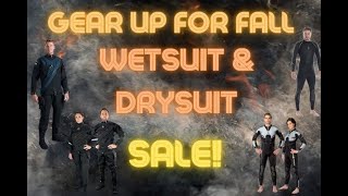 In Stock Drysuit and Wetsuit Blowout Sale at Dive Right In Scuba [upl. by Avot660]