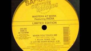 Masters At Work feat India  When You Touch Me MAW Remix 1993 [upl. by Taddeusz]