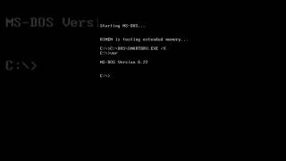 Installing MS DOS version 6 22 msdos 1981 installos os computer [upl. by Ariem]