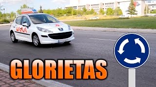 Autoescuela Lara Circulación en glorietas  Circular en rotondas [upl. by Hunfredo]