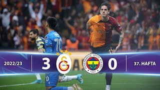 Galatasaray 30 Fenerbahçe  HighlightsÖzet  Spor Toto Süper Lig  202223 [upl. by Enelrahc]