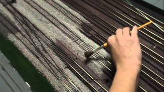 How to quickly ballast model train track [upl. by Bodrogi]