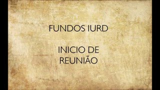 Fundo Inicio de reunião  IURD [upl. by Christenson]