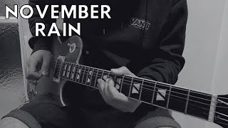 Guns N Roses  November Rain Solo Guitar Cover [upl. by Asoramla]