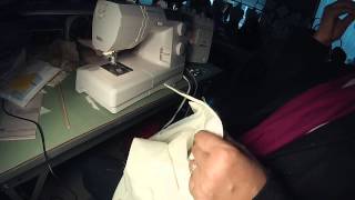 Blouse Sewing the neck edge while attaching the collar [upl. by Tirrej783]