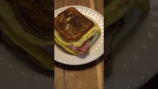 Easy Ham Egg amp Cheese Breakfast Sandwich  shorts [upl. by Medina757]