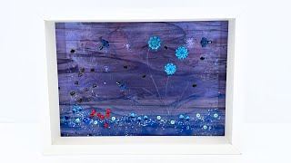 Fused Glass Glow in the Dark Landscape [upl. by Sinnal]