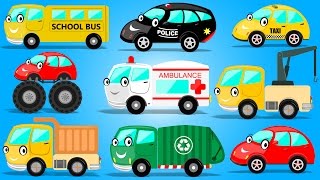 Street Vehicles  Cars And Trucks  Learning Video for Children amp Preschoolers [upl. by Lyrak]