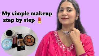 My simple makeup step by step in Kannada  simple makeup tips makeover  makeup [upl. by Roye567]