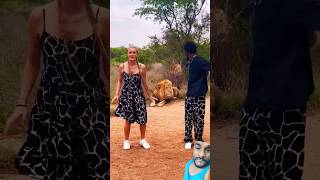 africa lion dance safari duet travel couple fridaymubarak [upl. by Elexa821]