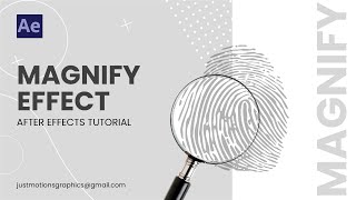 Magnifying Effect Tutorial  After Effects  Weekly tutorial [upl. by Derfliw703]