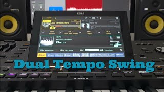 Korg Pa5x  Dual Tempo Swing  Jazz Category  Style Element  OS V 130 new sound [upl. by Halullat]