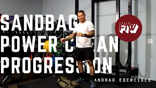 Sandbag Power Clean Progression 4 Step [upl. by Nesrac]