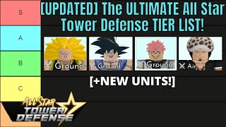 outdated The ULTIMATE All Star Tower Defense TIER LIST [upl. by Epner]