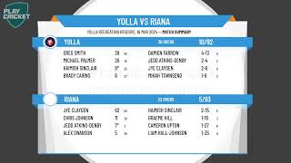 Burnie Cricket League  3rd Grade  Div 1  Yolla v Riana [upl. by Gnuhc]