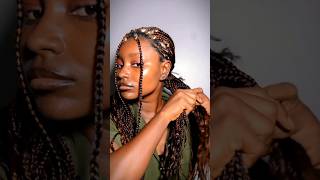 How to style box braids hairstyles [upl. by Allesig]