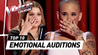 Most EMOTIONAL Blind Auditions on The Voice that made you CRY [upl. by Hankins]