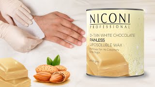 How to wax at home painlessly  NICONI  For all skin type  In 5 minutes White Chocolate [upl. by Ayisan837]