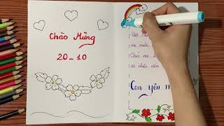 Vẽ thiệp chúc mừng 2010  Cách Làm Thiệp Chúc Mừng [upl. by Lirva]