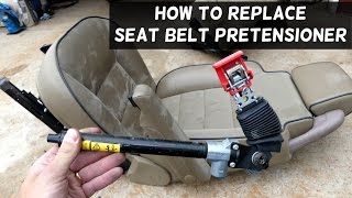 HOW TO REPLACE SEAT BELT PRETENSIONER [upl. by Naegem631]