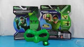 Green Lantern mask and ring linterna verde antifaz y anillo review [upl. by Jesse]