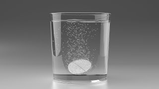 Effervescent tablet in glass [upl. by Atiner]