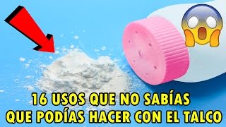 16 Usos que no sabías que podías hacer con el TALCO  INCREÍBLE [upl. by Auqenahc]