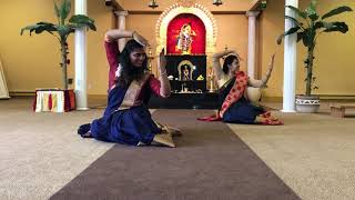 Tamil thai vazhthu Bharatanatyam cover  Sabreen and Rukshana [upl. by Oreves240]