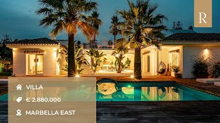 2024  Spectacular Beachside Villa With Stunning Sea Views In Marbesa Marbella East [upl. by Bernt787]