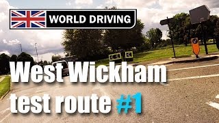 West Wickham Driving Test Route PART 1 [upl. by Oilerua]