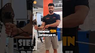 EJERCICIO para TENDINITIS de HOMBRO en POLEA de GIMNASIO EVITA LA TENDINITIS apta tendinitis [upl. by Hcab867]