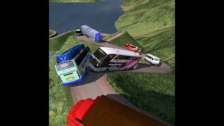 reckless bus driver on the highway 001  Euro Truck Simulator 2 [upl. by Nallac]