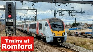 Trains at Romford  170223 [upl. by Seafowl]