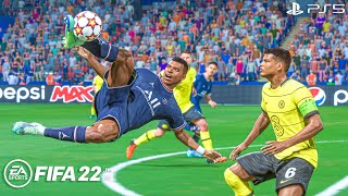 FIFA 22 PS5  PSG Vs Chelsea Ft Sterling Vitinha Koulibaly  UEFA Champions League  4K Gameplay [upl. by Roskes790]