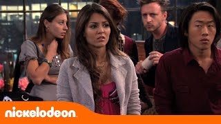 Victorious  Accidente en Escena  Nickelodeon en Español [upl. by Nojram]