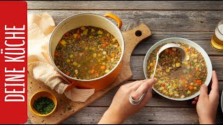 Linsensuppe 🥣  Klassische Rezepte  REWE Deine Küche [upl. by Ajay]