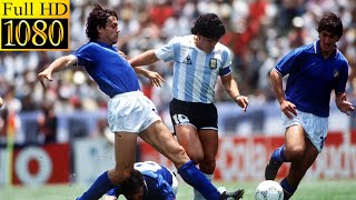 Argentina  Italy world cup 1986  Full highlight  1080p HD  Maradona [upl. by Reppart]