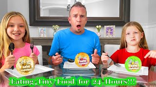 Eating Tiny Food for 24 Hours with Mini Brands Series 2 from 5 Surprise [upl. by Iad863]