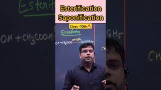 Esterification and Saponification reaction 💯 class10th shorts viralvideo motivation [upl. by Neelat]