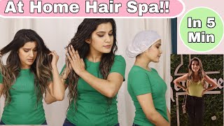 At Home HAIR SPA  5 Min EASY Spa at Home  Super Style Tips [upl. by Alejoa125]