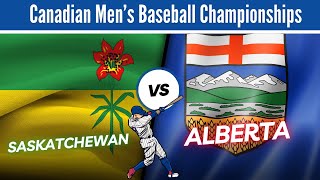 Saskatchewan VS Alberta 2024 Baseball Canada Championships [upl. by Tiana]