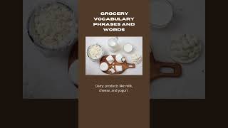 Grocery store words and phrases english vocabulary learnenglish englishlanguage englishgrammar [upl. by Miquela66]