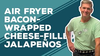 Love amp Best Dishes Air Fryer BaconWrapped CheeseFilled Jalapeños Recipe  Jalapeño Poppers [upl. by Aleehs]