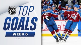 NHLs Top Goals of Week 6  202425 Highlights [upl. by Enelrats]