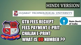 GTU FEES RECEIPTCHALAN  HOW TO SEE PAYMENT HISTORY IN SBI  FEES PAYMENT HOSTORY [upl. by Carr]