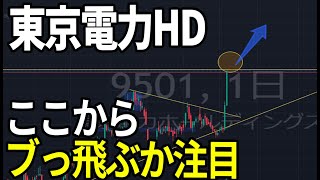 東京電力HD（9501）柏崎刈羽原発の運転再開に期待！株式テクニカルチャート分析 [upl. by Ateiluj]